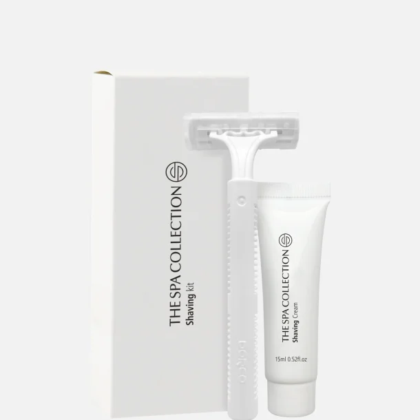 Shaving set in white paper box