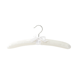 Satin b�jle - Hvid