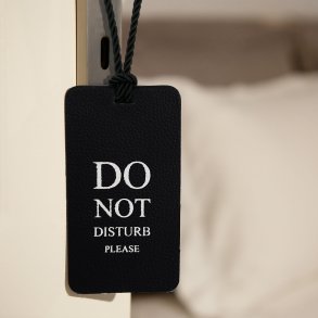 Forstyr ikke skilt - Stof snor