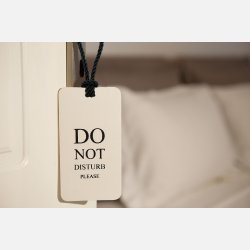 Forstyr ikke skilt - Stof snor