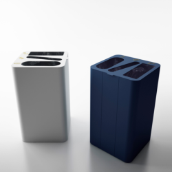 DROP TOP - Triple - Affaldsspand