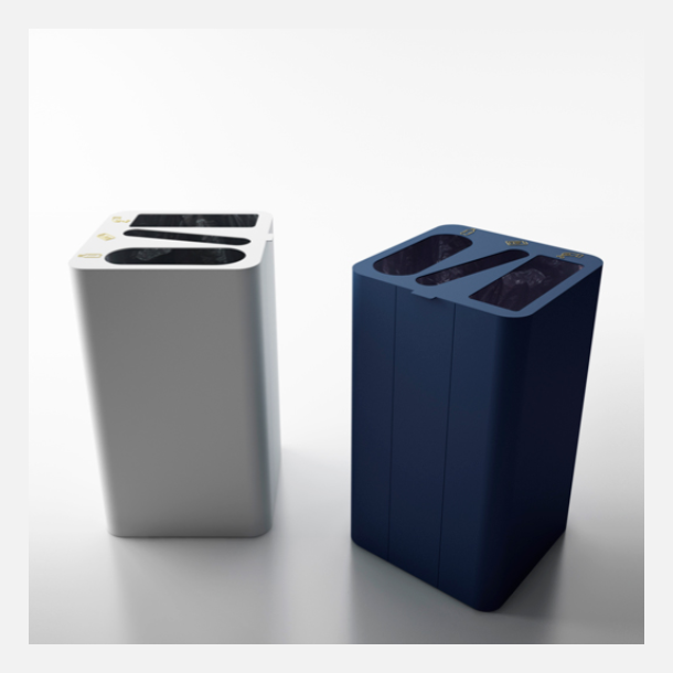 DROP TOP - Triple - Affaldsspand