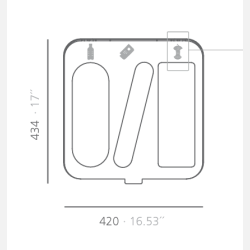 DROP TOP - Triple - Affaldsspand