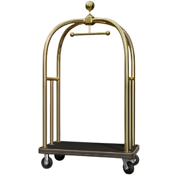 Birdcage kuffertvogn - Messing/sort