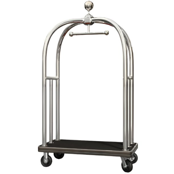 Birdcage kuffertvogn - Krom/Sort