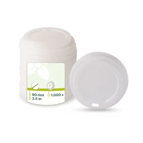 Pap l�g � 80 mm - Hvid